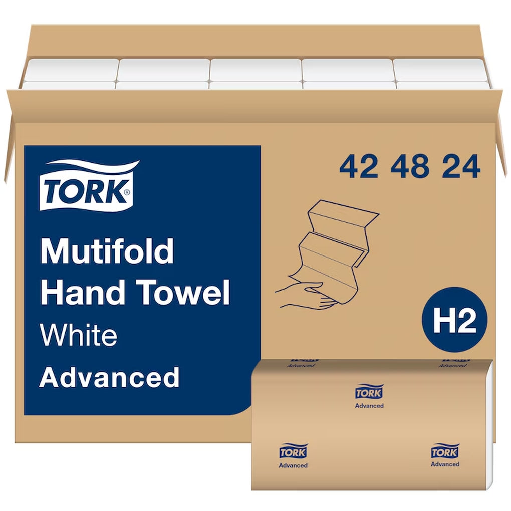 Tork - 424824 - Advanced Multifold Hand Towel, White - 16/Case