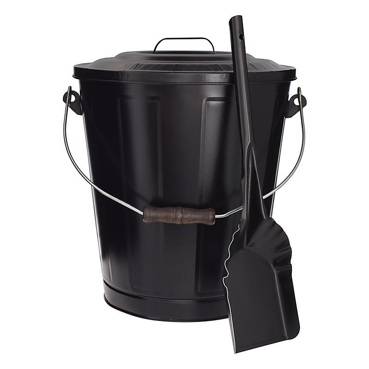 Imperial - LT0160 - Black Powder Coated Steel Ash Container and Shovel Set