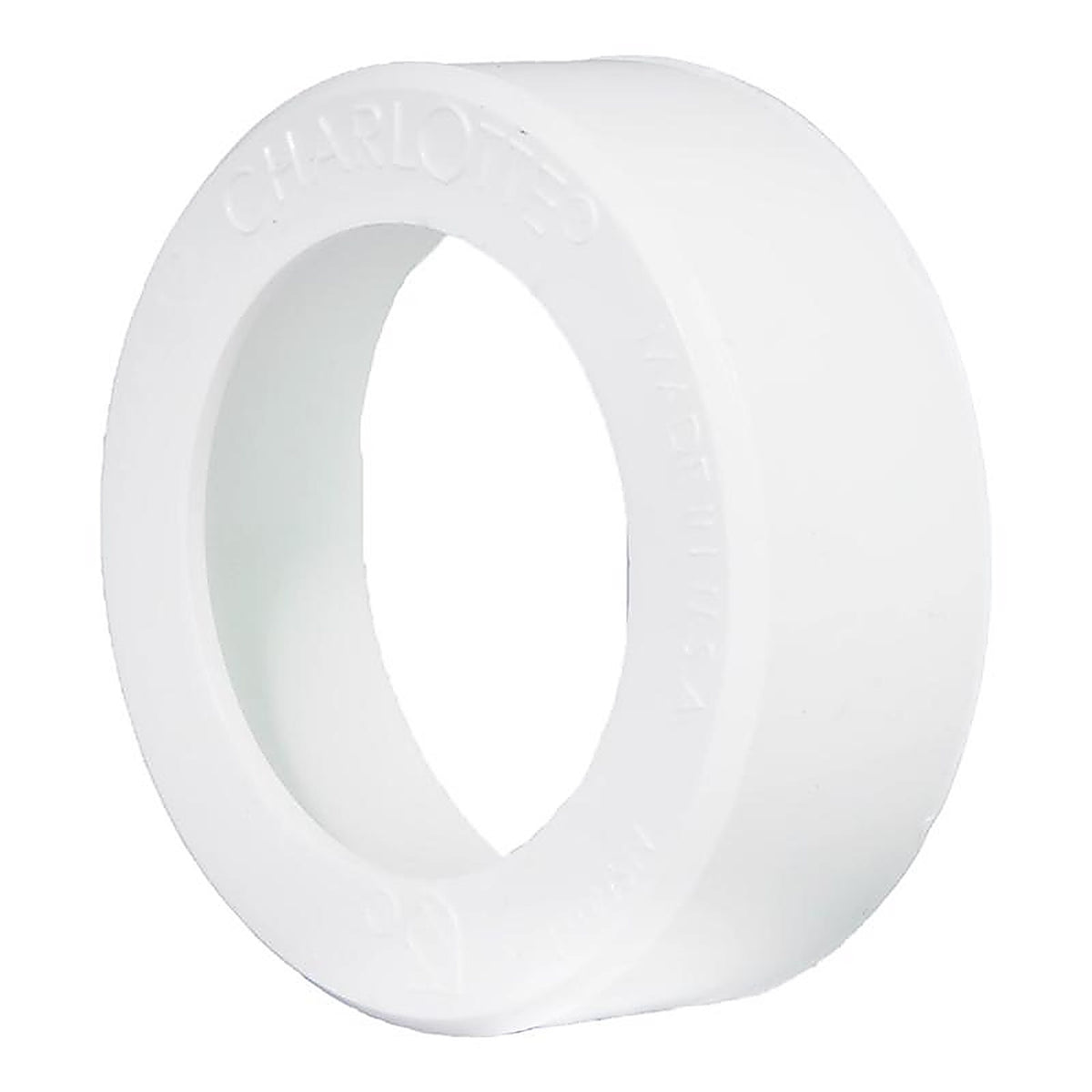 Charlotte Pipe - PVC001071000 - Schedule 40 2 in. Spigot x 1-1/2 in. Dia. Hub PVC Flush Bushing