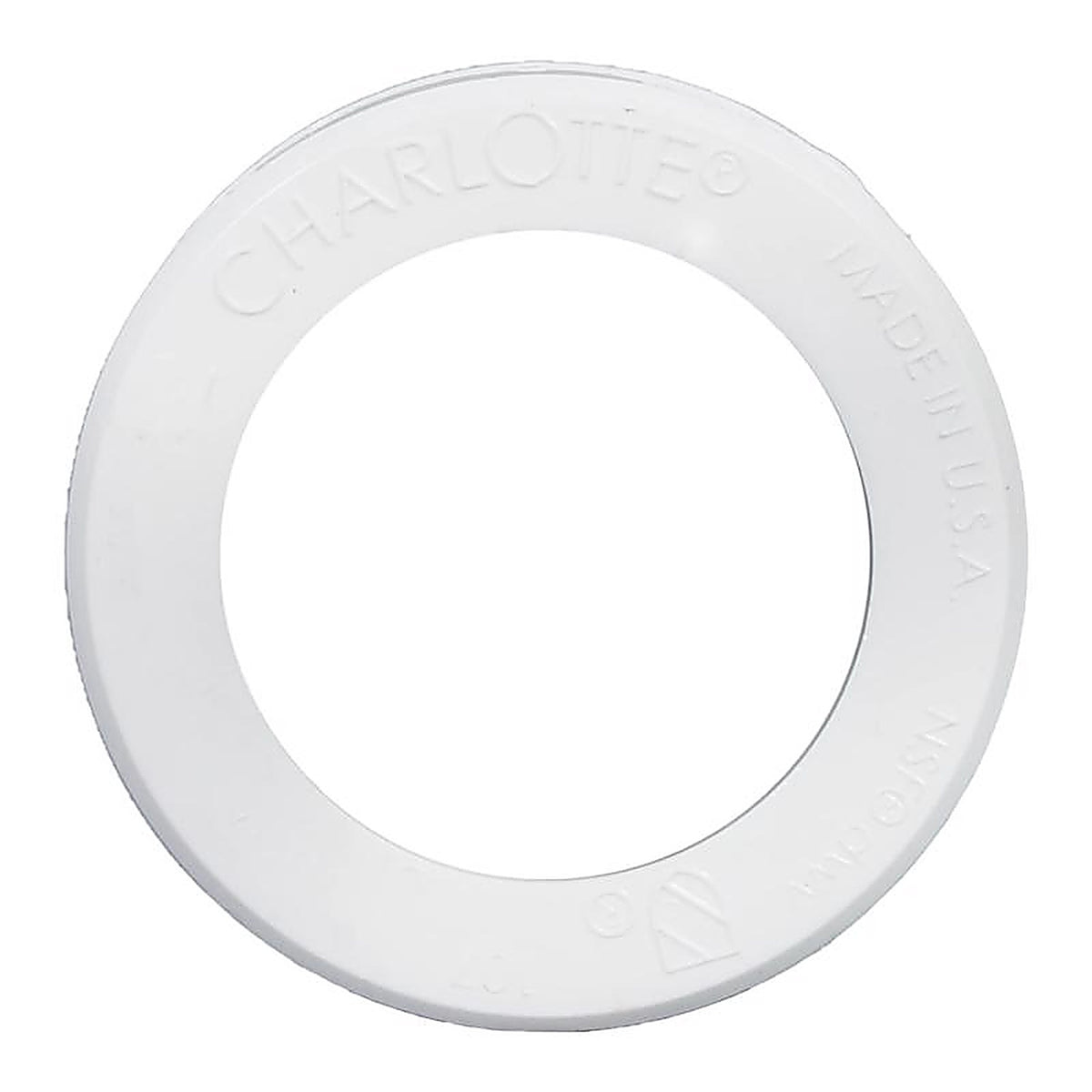 Charlotte Pipe - PVC001071000 - Schedule 40 2 in. Spigot x 1-1/2 in. Dia. Hub PVC Flush Bushing