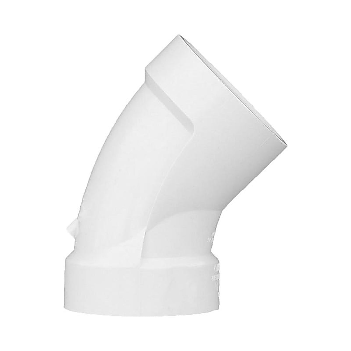 Charlotte Pipe - PVC003211000 - Schedule 40 2 in. Hub x 2 in. Dia. Hub PVC 45 Degree Elbow