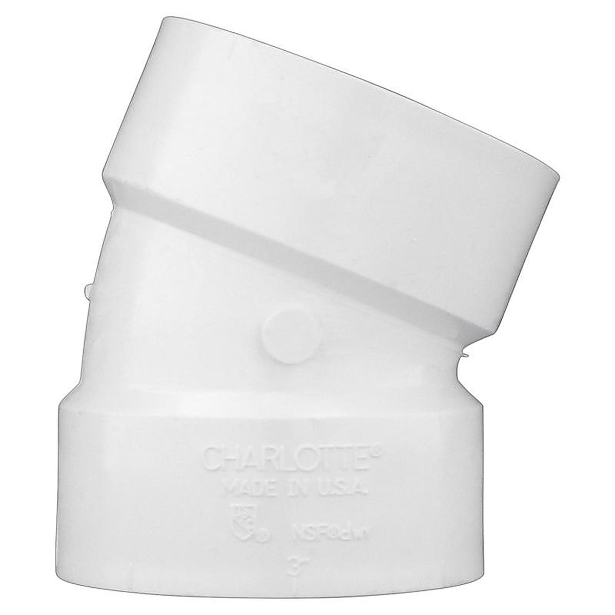 Charlotte Pipe - PVC003241000 - 30 3 in. Hub x 3 in. Dia. PVC Elbow