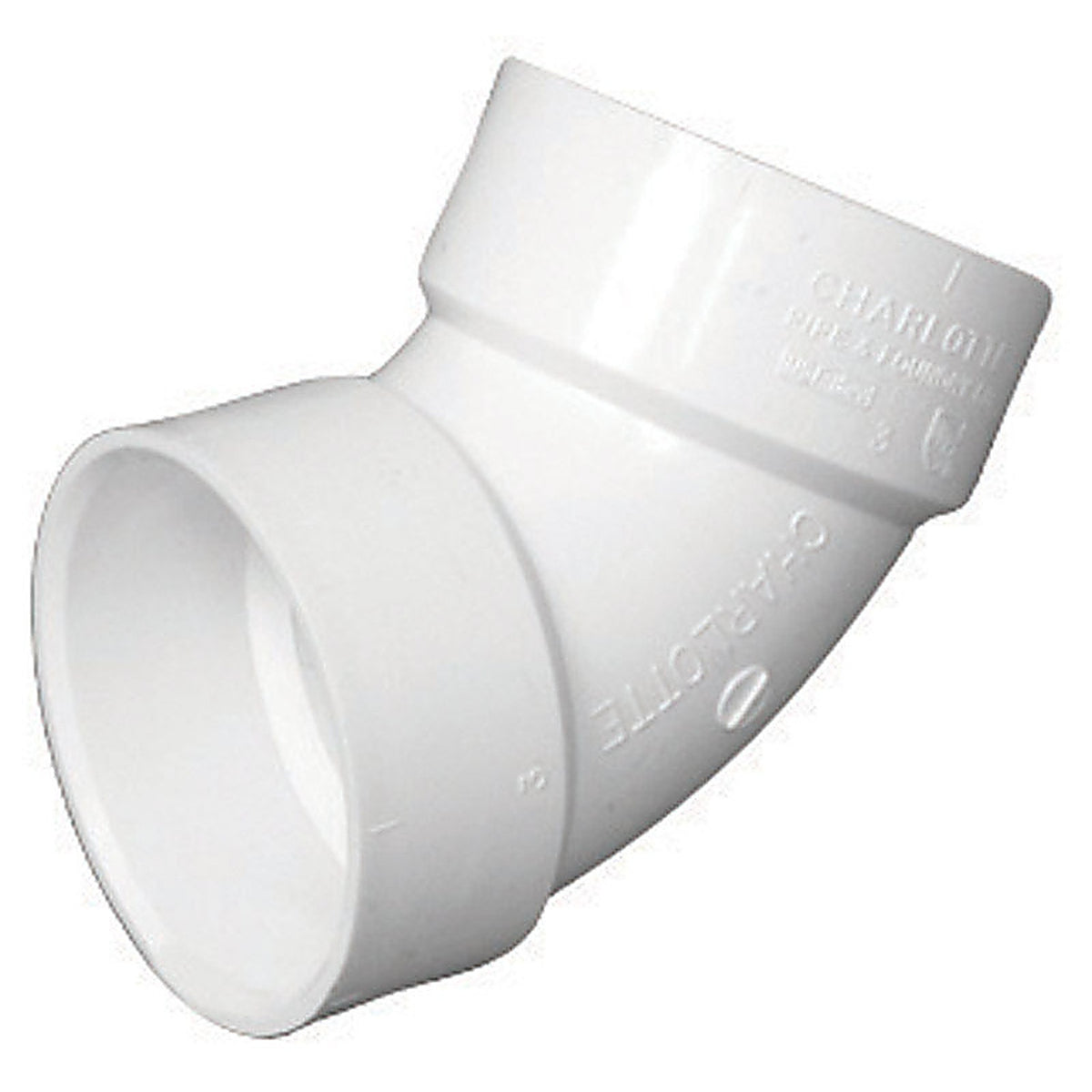 Charlotte Pipe - PVC003190600 - Schedule 40 1-1/2 in. Hub x 1-1/2 in. Dia. Hub PVC Elbow