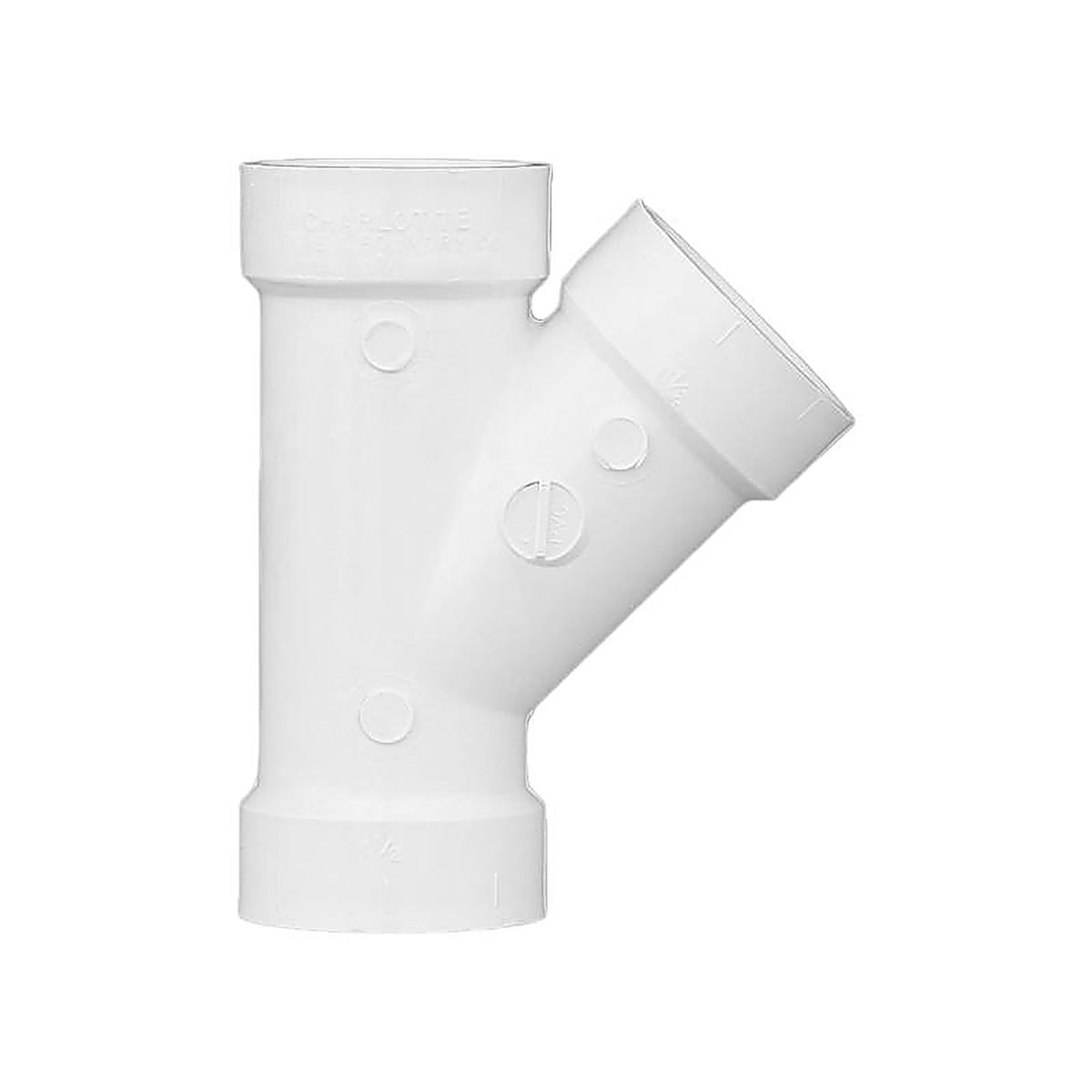 Charlotte Pipe - PVC006000800 - Schedule 40 1-1/2 in. Hub x 1-1/2 in. Dia. Hub PVC Wye