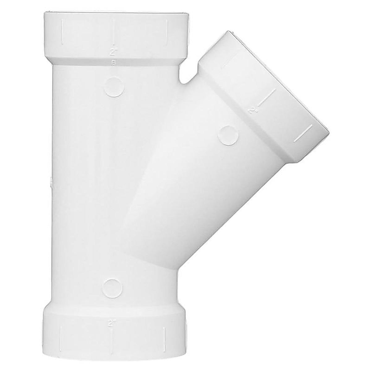 Charlotte Pipe - PVC006001000 - Schedule 40 2 in. Hub x 2 in. Dia. Hub PVC Wye