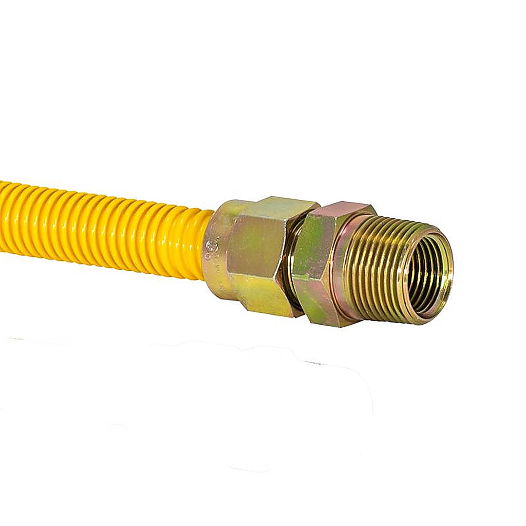 Brasscraft - CSSC12R-24P - ProCoat 1/2 in. FIP x 3/4 Dia. MIP 24 in. Stainless Steel Gas Connector