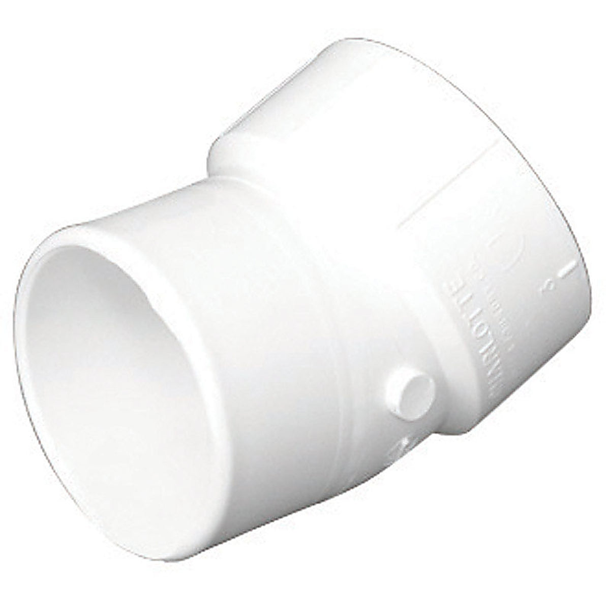 Charlotte Pipe - PVC003261200 - Schedule 40 4 in. Hub x 4 in. Dia. FTG PVC 22-1/2 Degree Street Elbow