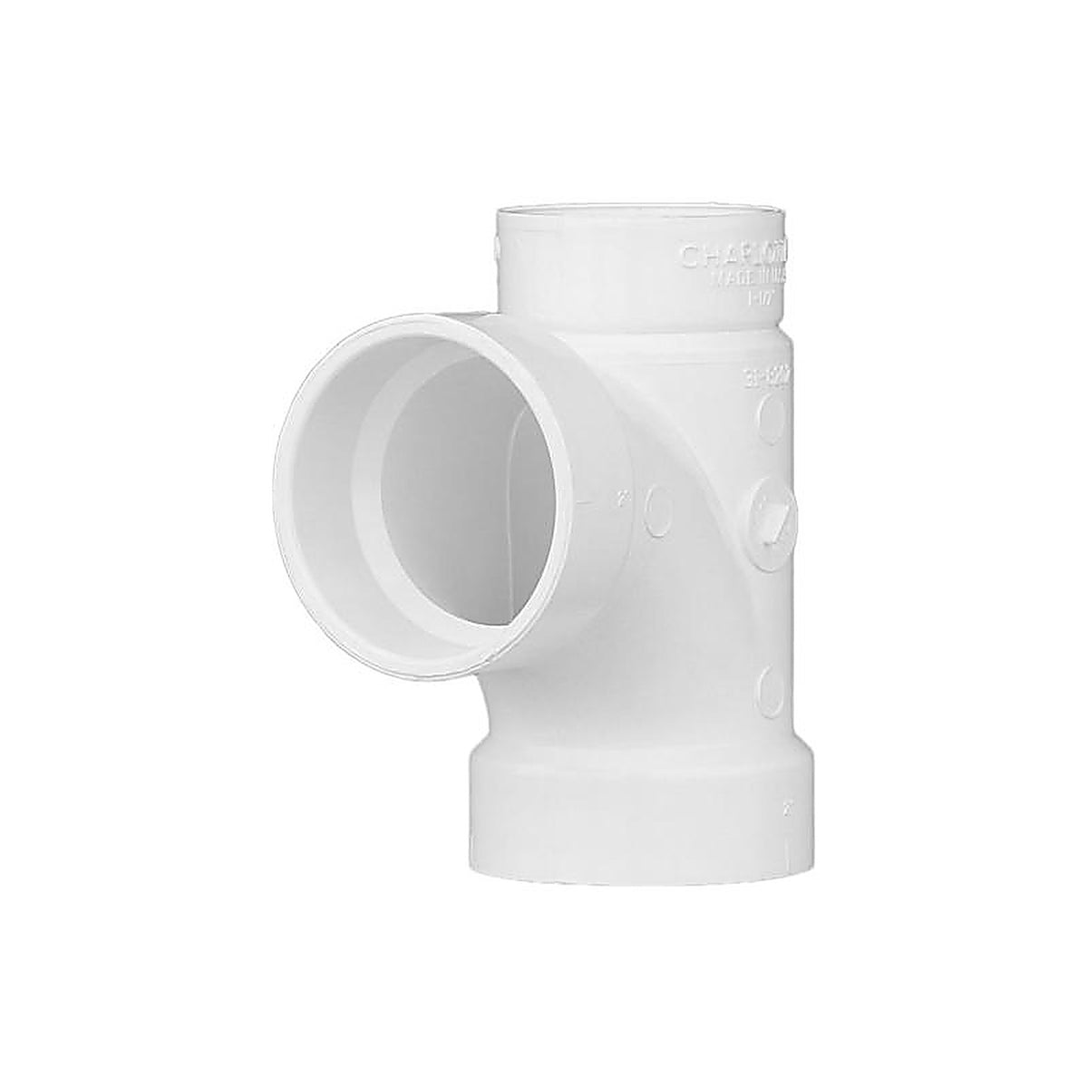 Charlotte Pipe - PVC004010800 - Schedule 40 2 in. Hub x 1-1/2 in. Dia. Spigot PVC Sanitary Tee