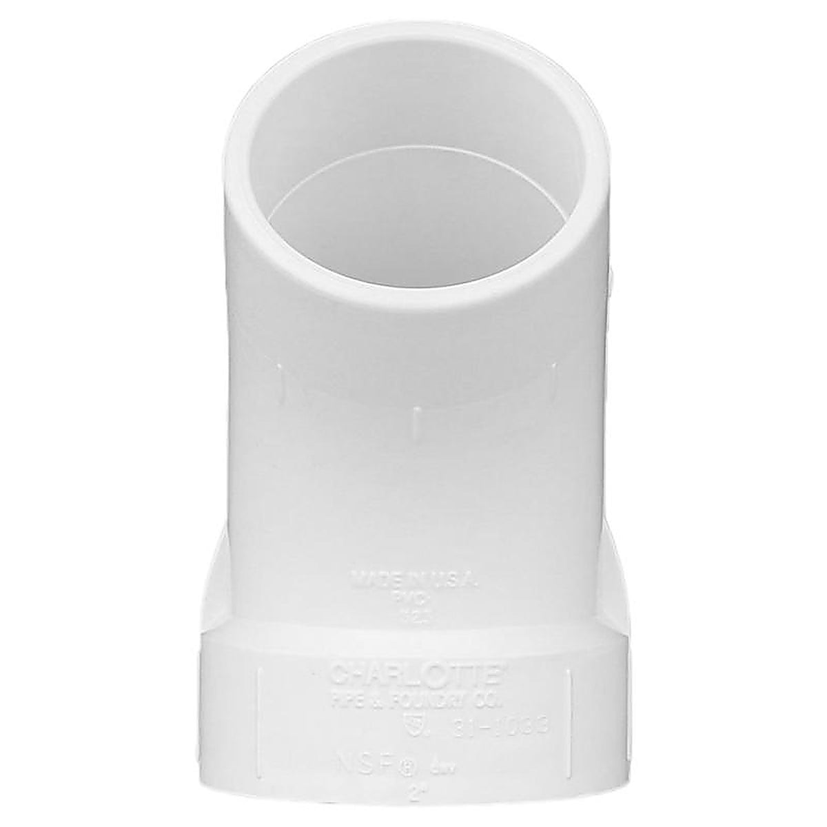 Charlotte Pipe - PVC003231000 - Schedule 40 2 in. Hub x 2 in. Dia. Spigot PVC Street Elbow