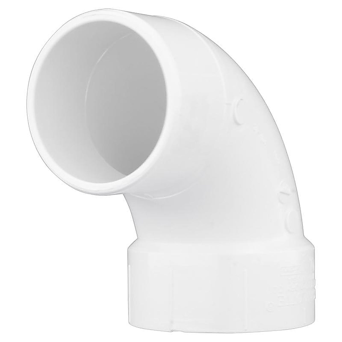 Charlotte Pipe - PVC003020800 - Schedule 40 1-1/2 in. Hub x 1-1/2 in. Dia. Spigot PVC 90 Degree Street Elbow