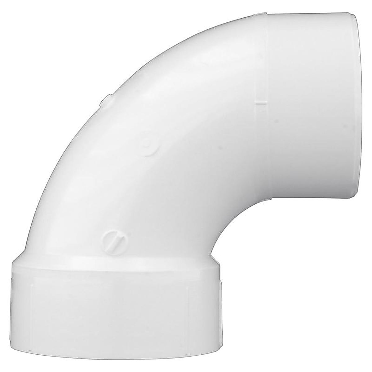 Charlotte Pipe - PVC003020800 - Schedule 40 1-1/2 in. Hub x 1-1/2 in. Dia. Spigot PVC 90 Degree Street Elbow