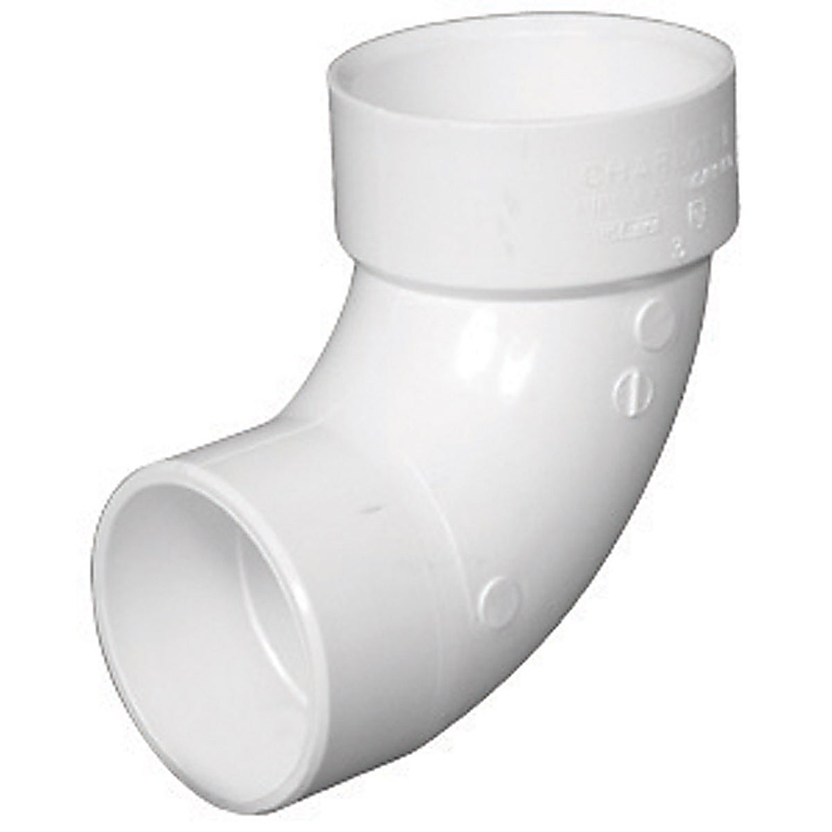 Charlotte Pipe - PVC003021000 - Schedule 40 2 in. Hub x 2 in. Dia. Spigot PVC 90 Degree Street Elbow