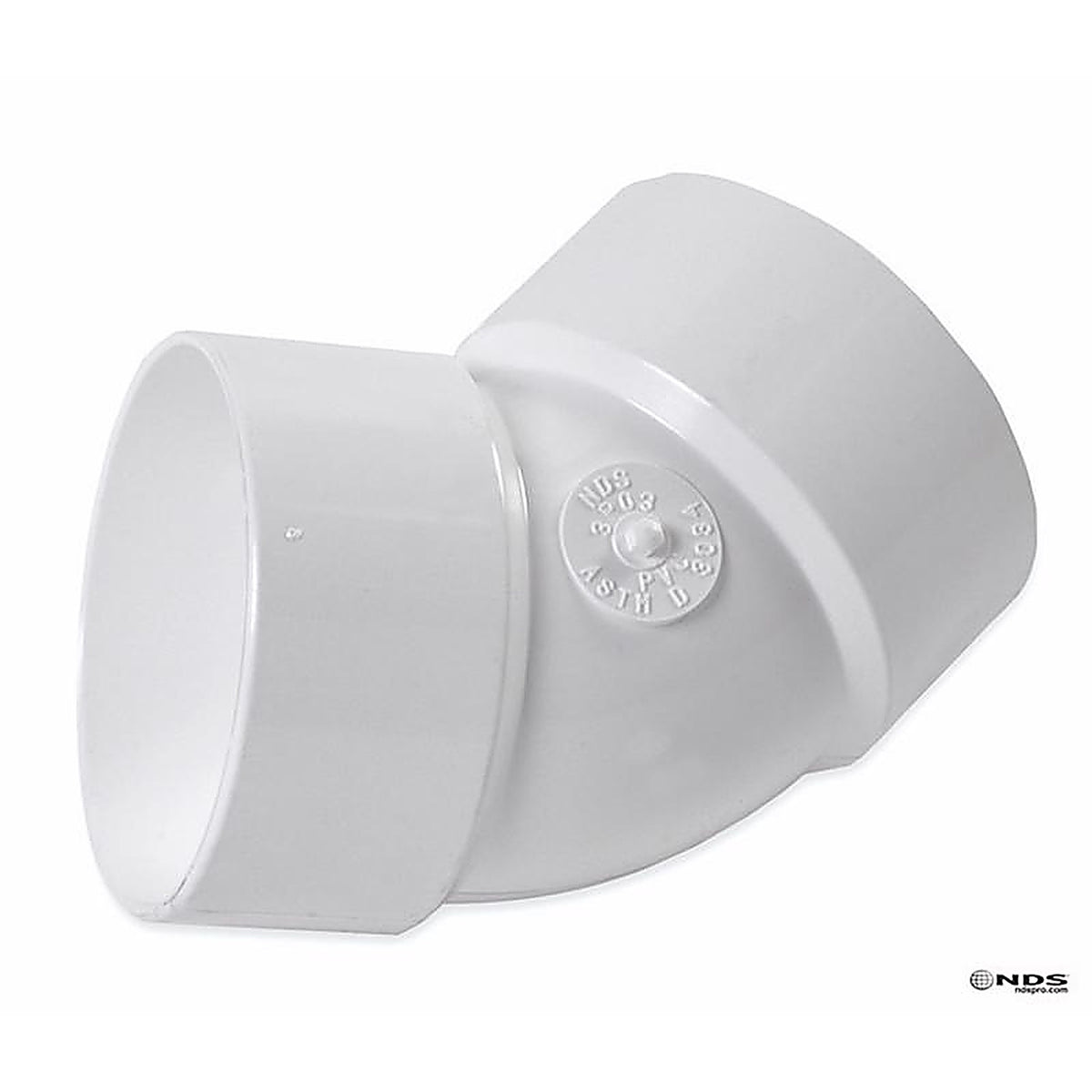 NDS - 3P03 - Schedule 35 3 in. Hub each X 3 in. D Hub PVC Elbow