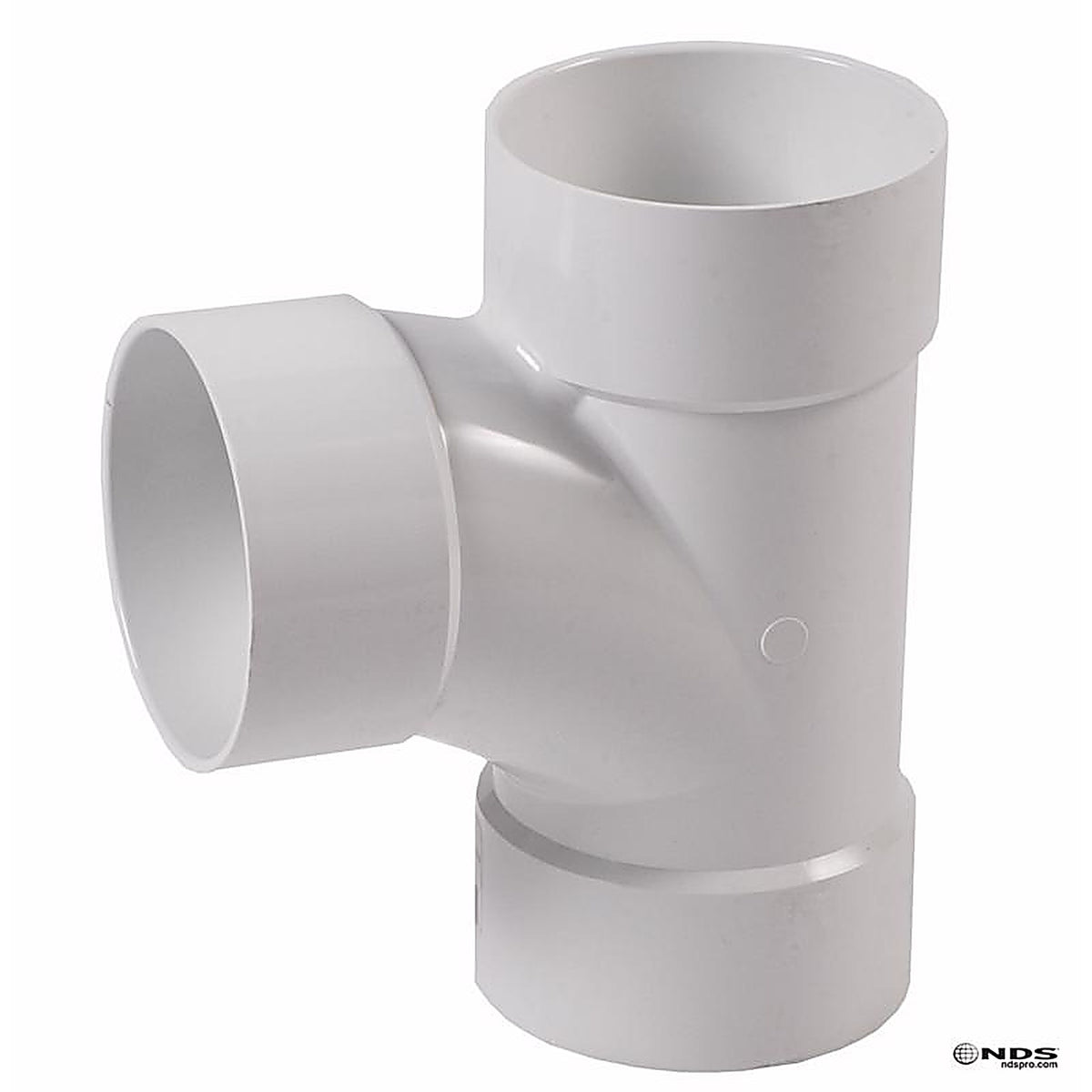 NDS - 3P09 - Schedule 35 3 in. Hub each X 3 in. D Hub PVC Sanitary Tee