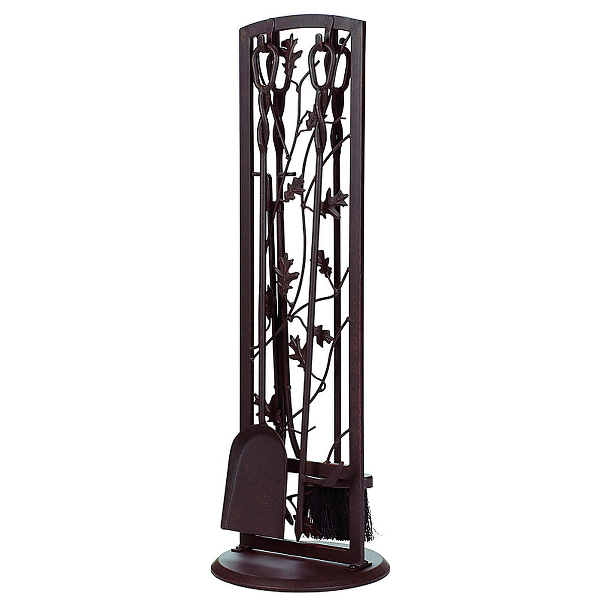 Panacea - 15913 - Brown Powder Coated Steel Fireplace Tool Set