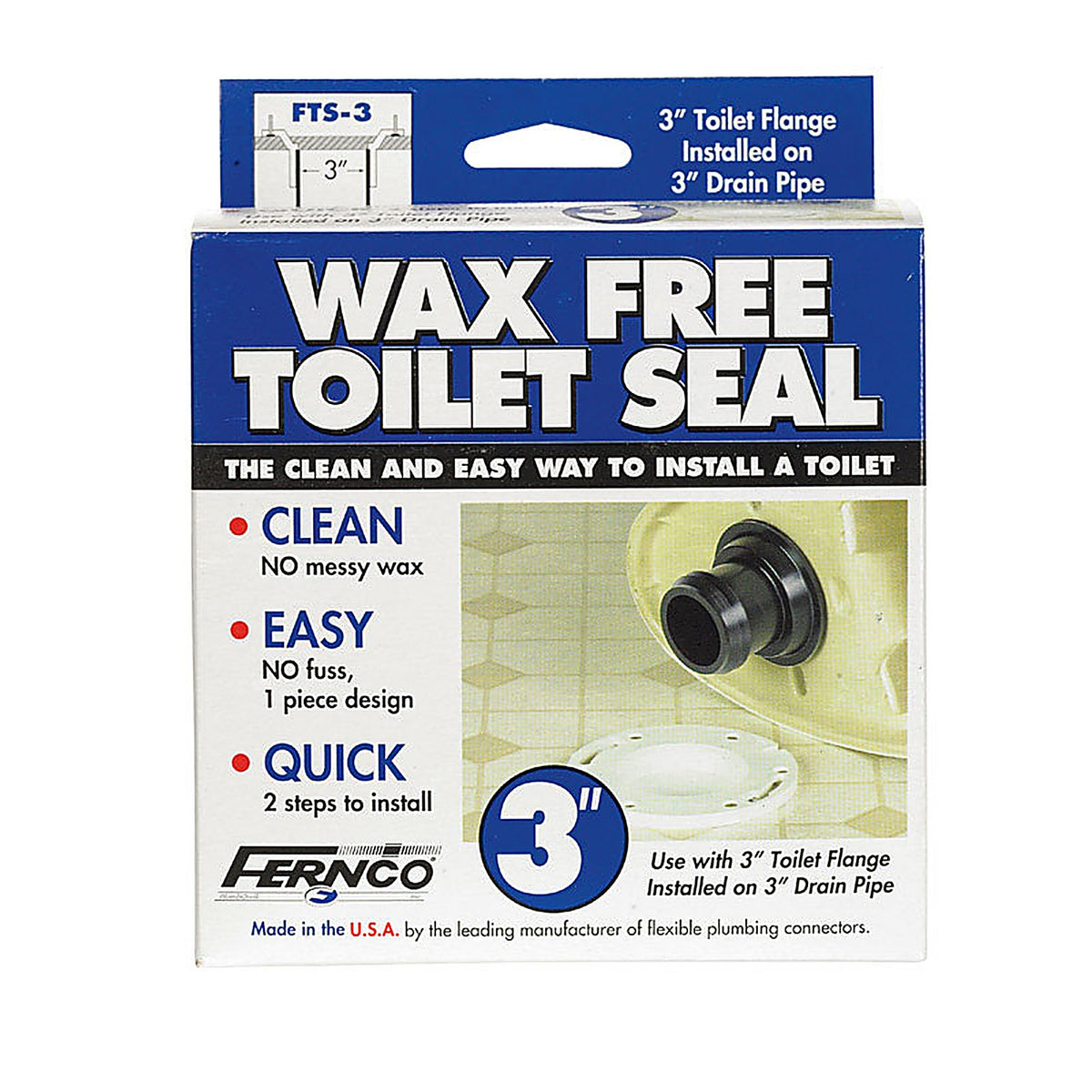 Fernco - FTS-3 - Toilet Seal PVC 3 in