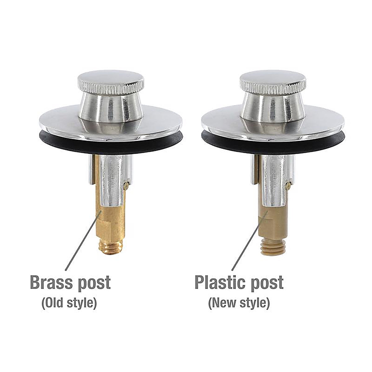 Danco - 89258 - 2 in. Brushed Nickel Brass Lift Plug and Drain