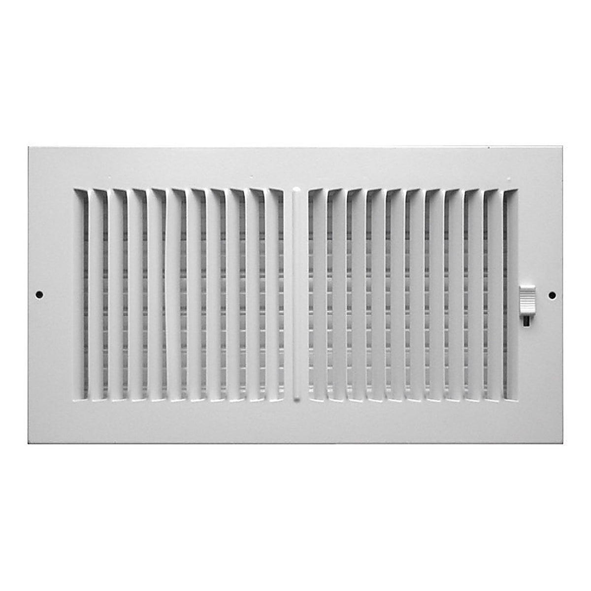 Tru Aire - CA102M12X06 - 6 in. H X 12 in. W 2-Way Powder Coat White Aluminum Wall/Ceiling Register
