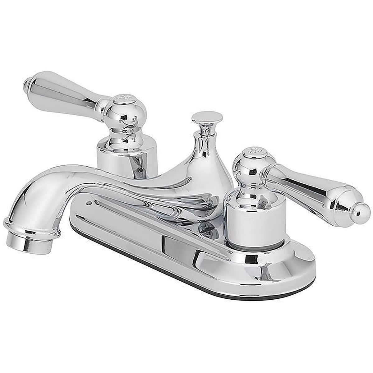 OakBrook - 65408W-6001 - Essentials Chrome Two Handle Lavatory Pop-Up Faucet 4 in.