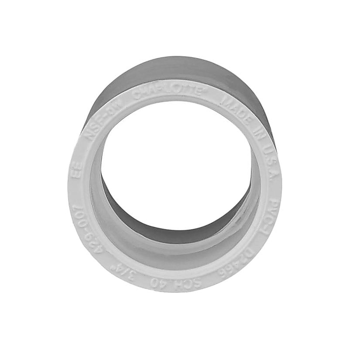 Charlotte Pipe - PVC021000800 - Schedule 40 3/4 in. Slip x 3/4 in. Dia. Slip PVC Coupling