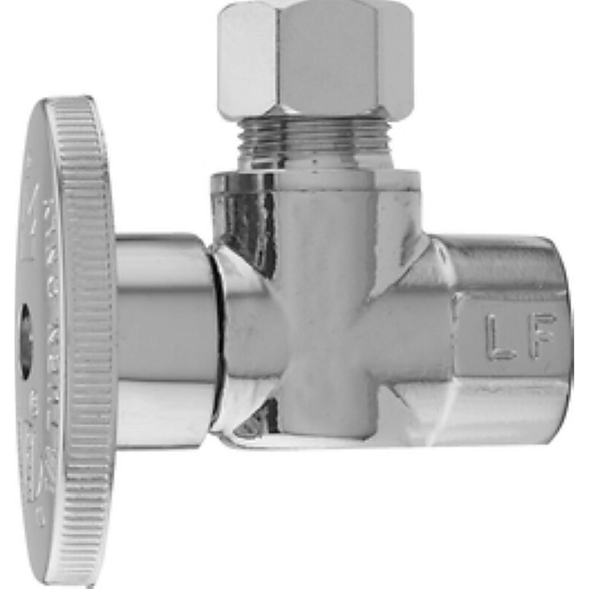 Keeney - 2047PCLF - 3/8 in. FIP in. X 3/8 in. Brass Angle Valve