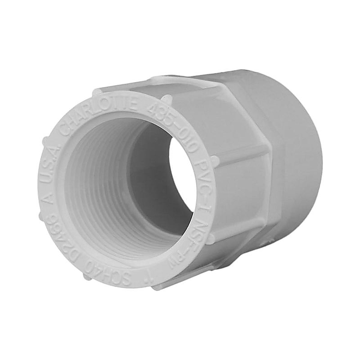 Charlotte Pipe - PVC021011000 - Schedule 40 1 in. Slip x 1 in. Dia. FPT PVC Adapter