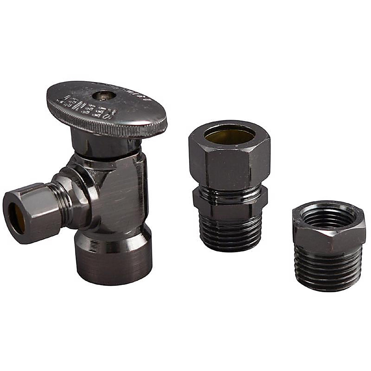 Keeney - K2048AVBLF - 1/2 in. FIP in. X 3/8 in. Brass Shut-Off Valve