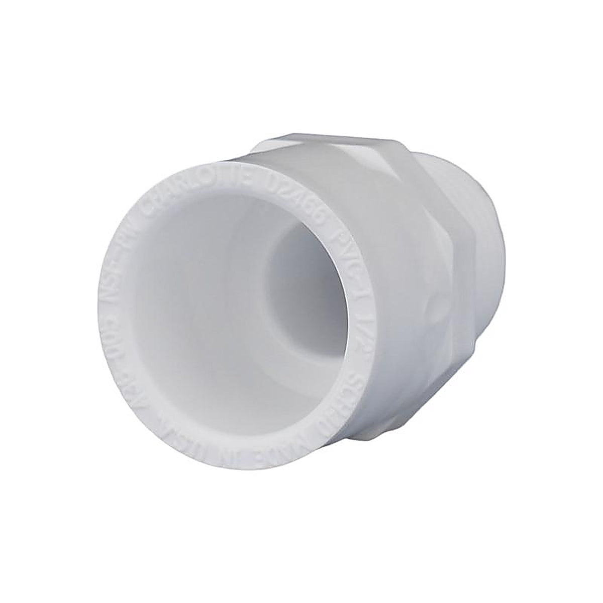 Charlotte Pipe - PVC021090600 - Schedule 40 1/2 in. Slip x 1/2 in. Dia. MPT PVC Adapter