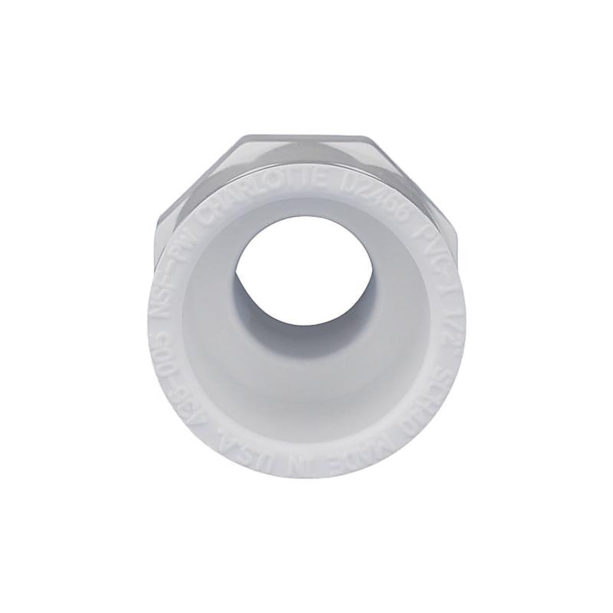 Charlotte Pipe - PVC021090600 - Schedule 40 1/2 in. Slip x 1/2 in. Dia. MPT PVC Adapter