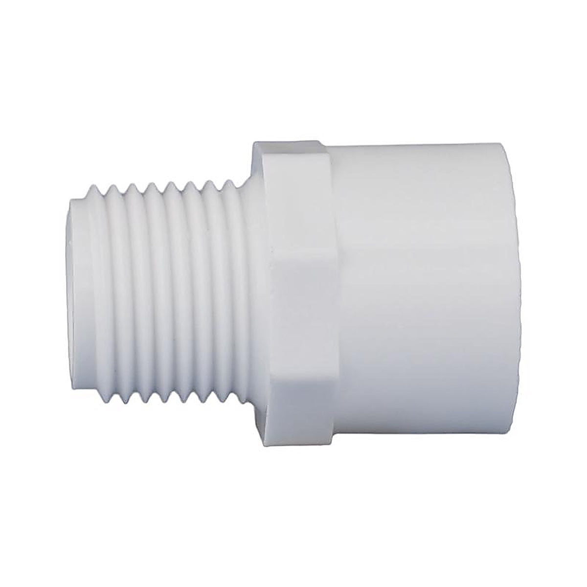 Charlotte Pipe - PVC021090600 - Schedule 40 1/2 in. Slip x 1/2 in. Dia. MPT PVC Adapter