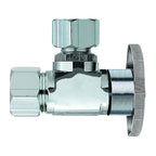 Keeney - 2623PCLF - 5/8 in. Compression x 1/2 in. Compression Brass Angle Valve