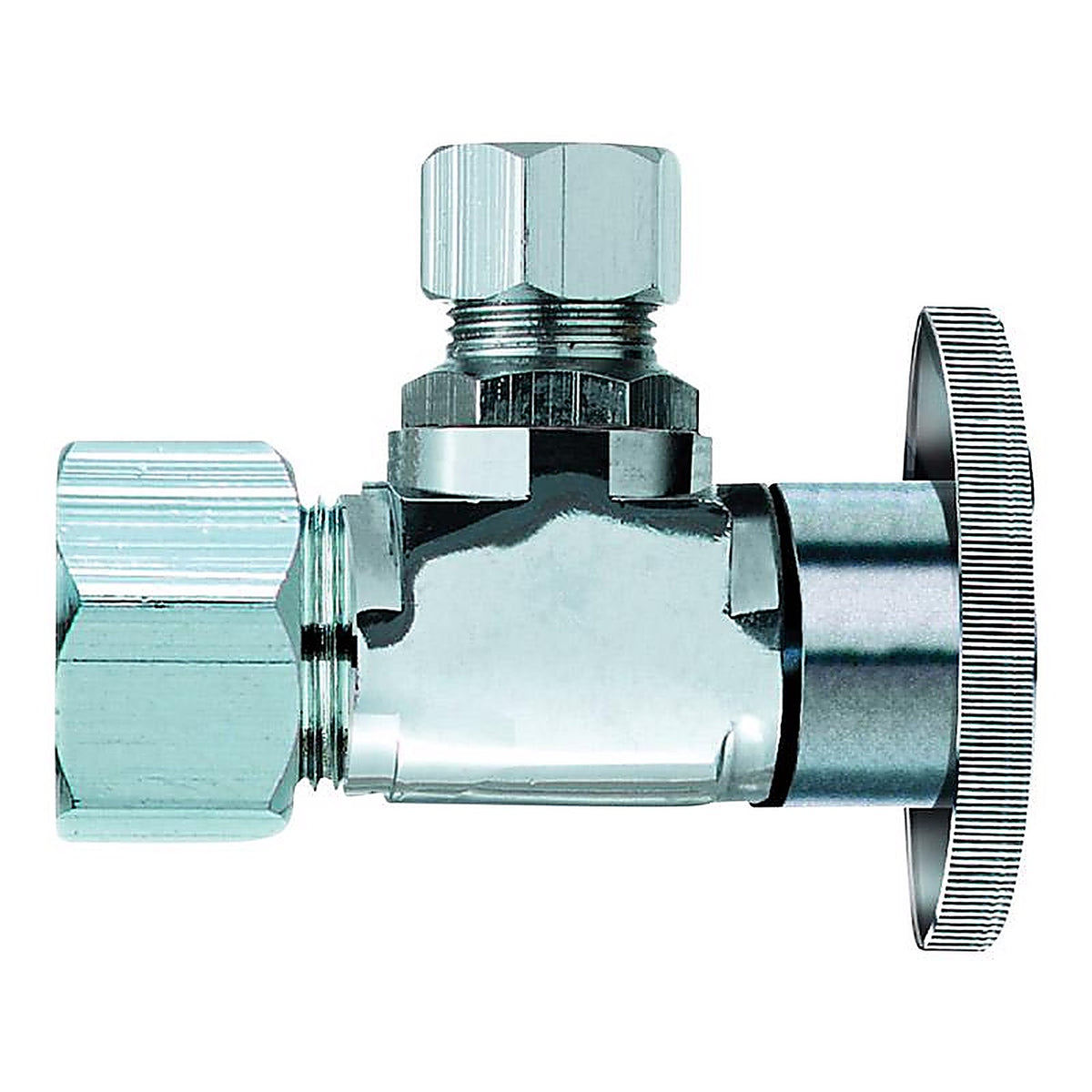Keeney - 2624PCLF - 5/8 in. Compression in. X 1/2 in. Compression Brass Angle Valve