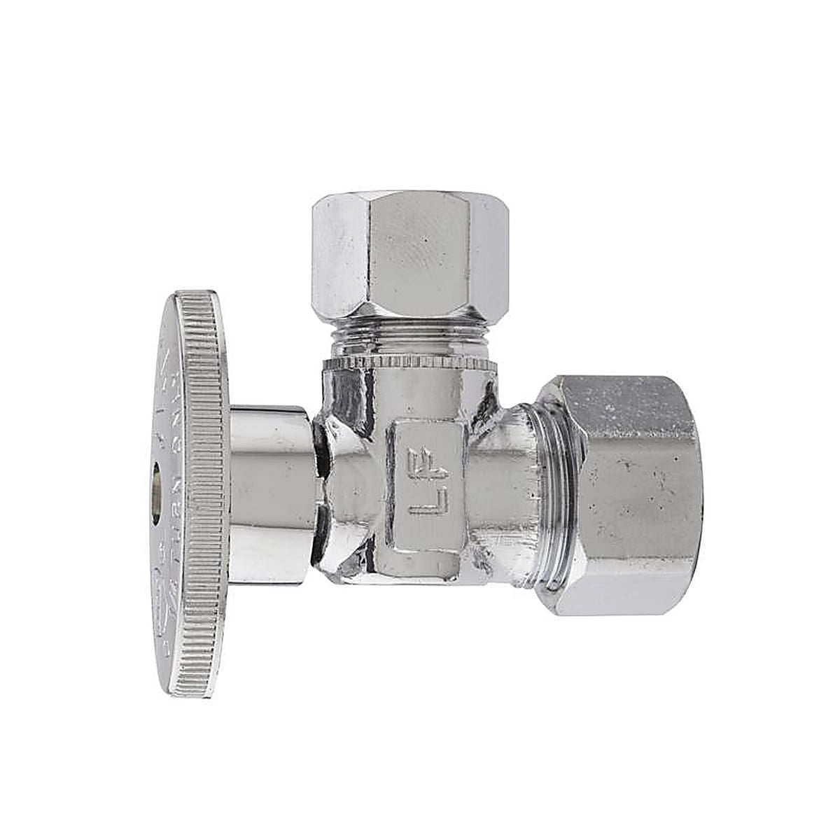 Keeney - 2624PCLF - 5/8 in. Compression in. X 1/2 in. Compression Brass Angle Valve