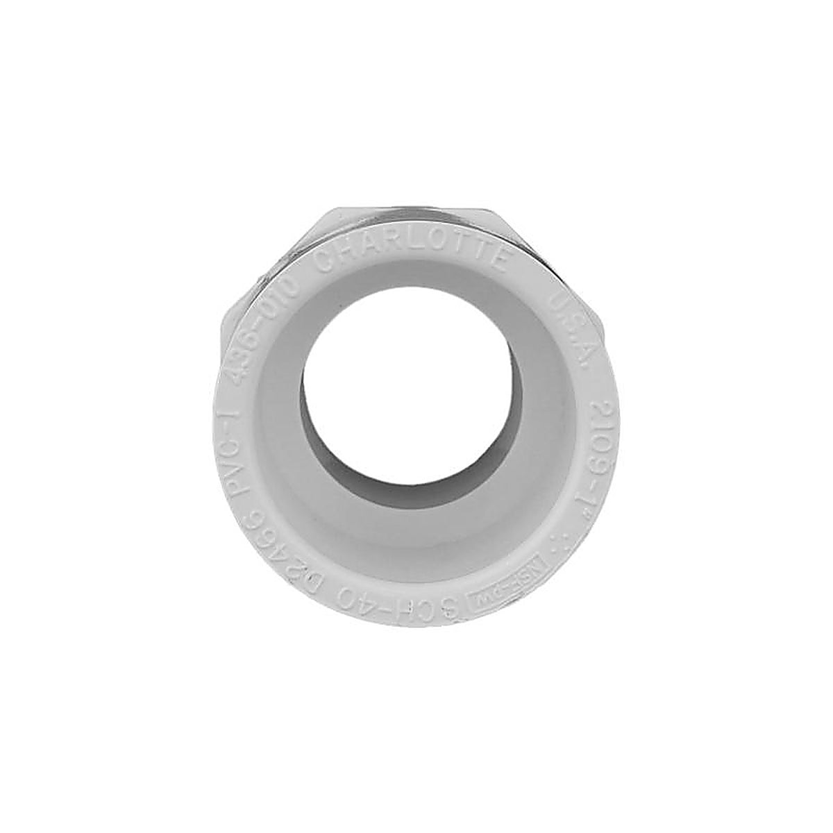 Charlotte Pipe - PVC021091000 - Schedule 40 1 in. Slip x 1 in. Dia. MPT PVC Adapter