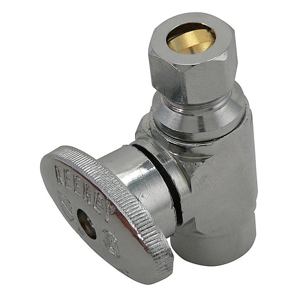 Keeney - 2781PCLF - 1/2 in. Sweat in. X 3/8 in. Compression Brass Straight Valve