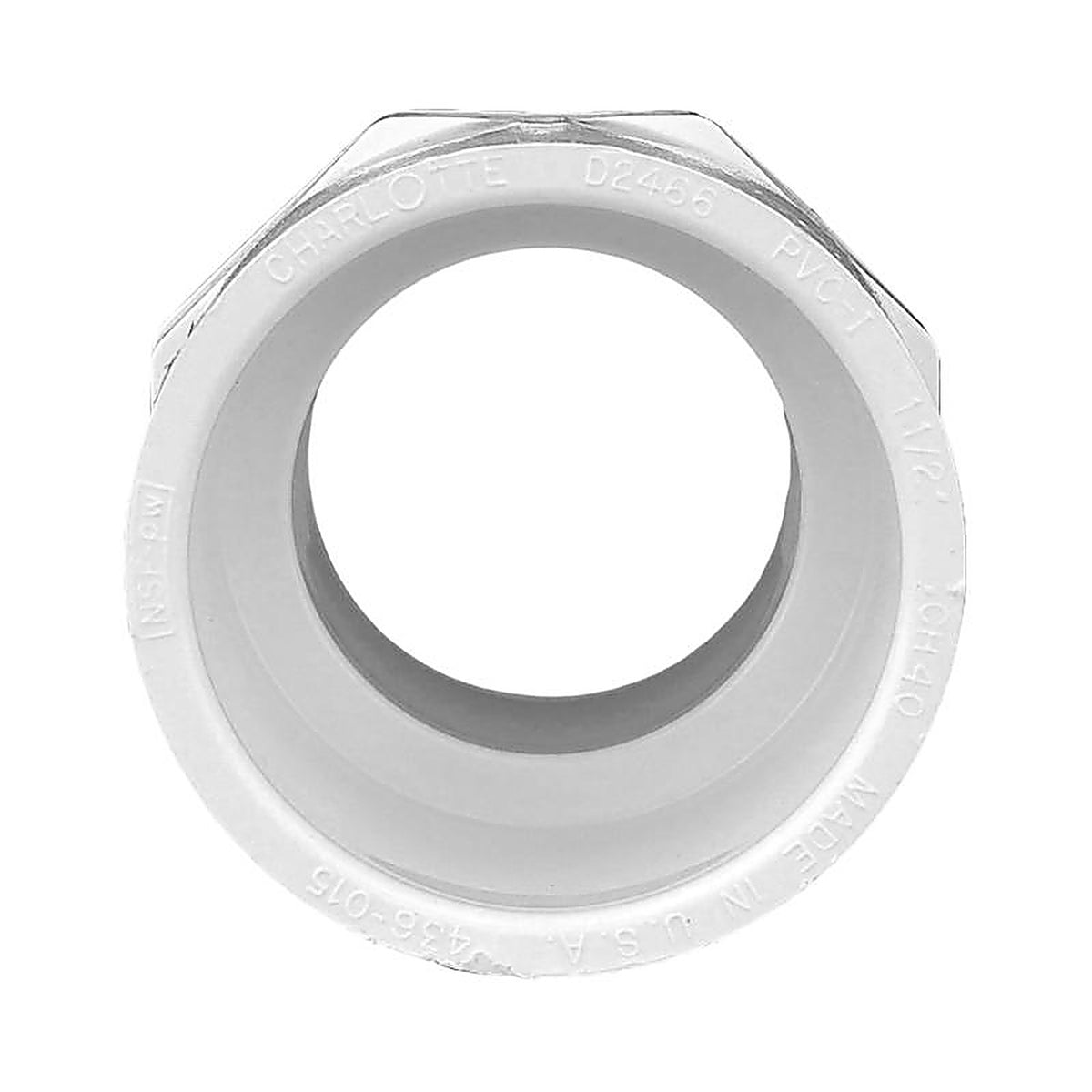 Charlotte Pipe - PVC021091400 - Schedule 40 1-1/2 in. Slip x 1-1/2 in. Dia. MPT PVC Adapter