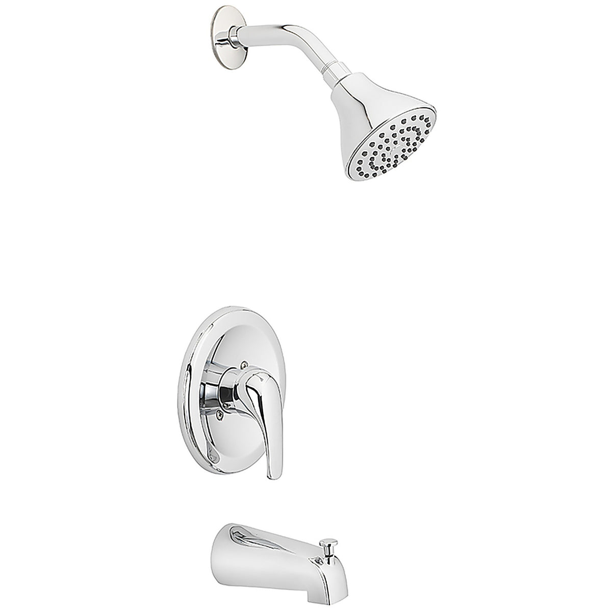 OakBrook - 874X-5001 - Coastal 1-Handle Chrome Tub and Shower Faucet