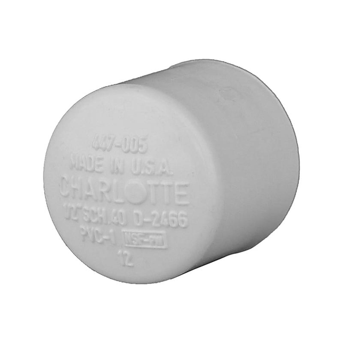 Charlotte Pipe - PVC021160600 - Schedule 40 1/2 in. Slip PVC Cap
