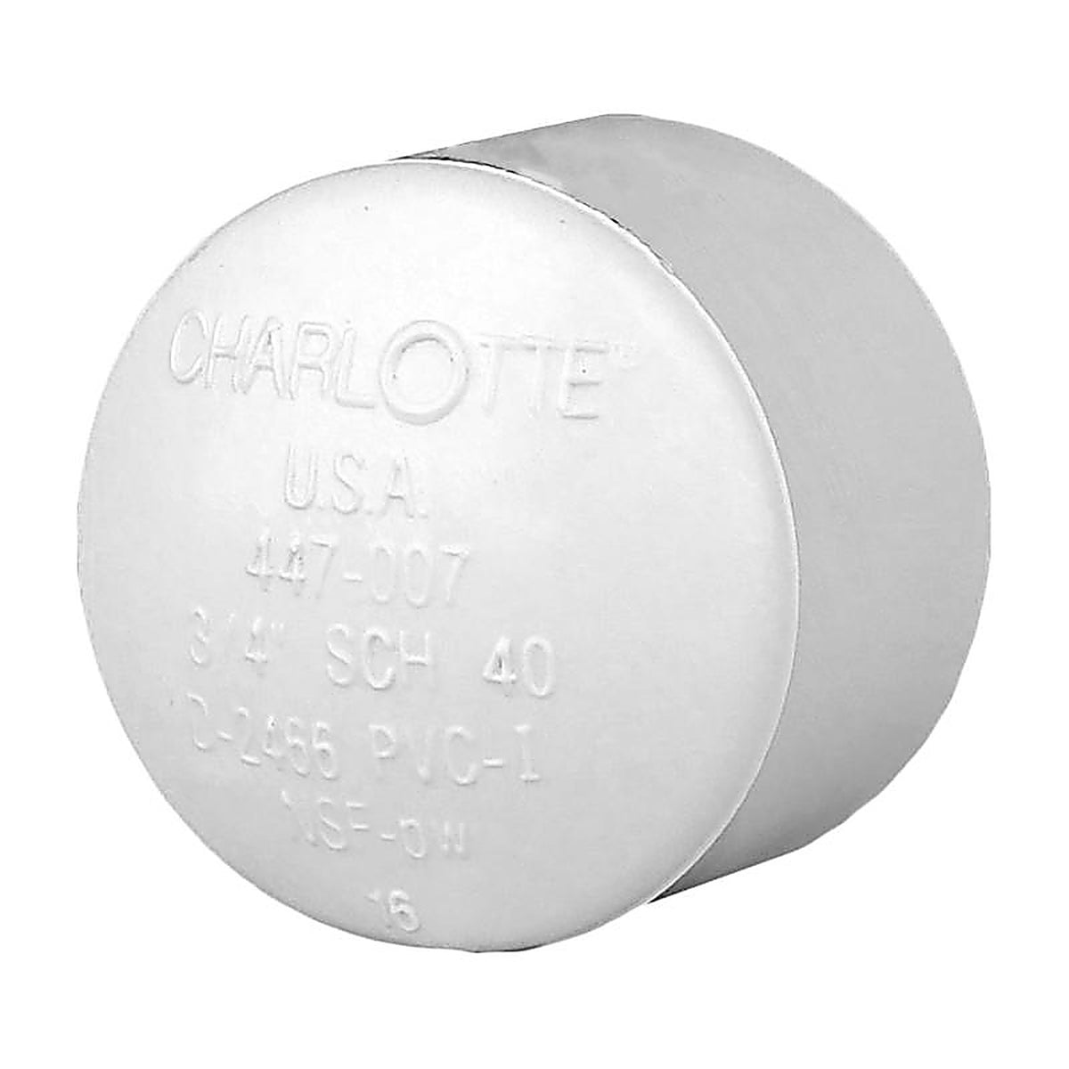 Charlotte Pipe - PVC021160800 - Schedule 40 3/4 in. Socket x 3/4 in. Dia. Socket PVC Cap