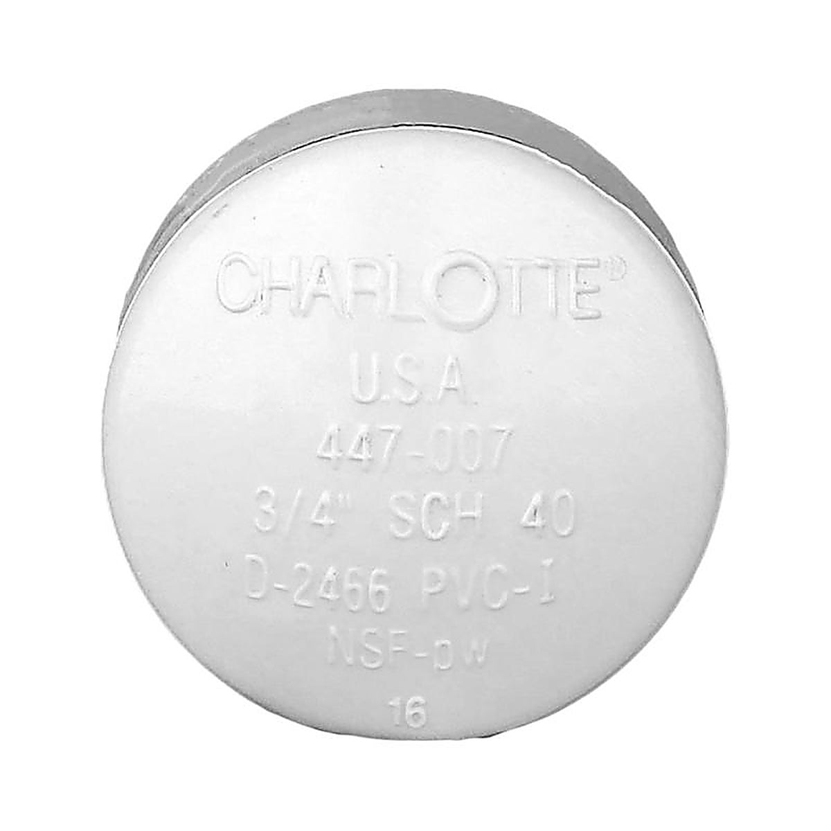 Charlotte Pipe - PVC021160800 - Schedule 40 3/4 in. Socket x 3/4 in. Dia. Socket PVC Cap