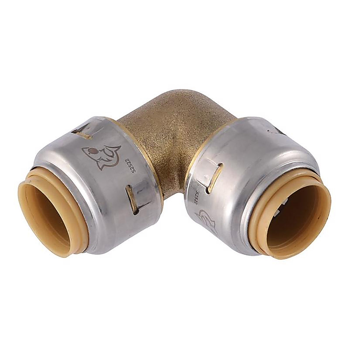 SharkBite - U248LFA - 1/2 in. Push x 1/2 in. Dia. Push Brass Elbow