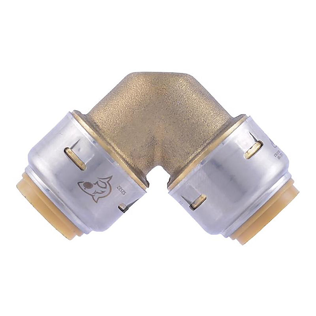 SharkBite - U248LFA - 1/2 in. Push x 1/2 in. Dia. Push Brass Elbow