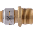 SharkBite - U116LFA - 1/2 in. Push x 3/4 in. Dia. MPT Brass Connector