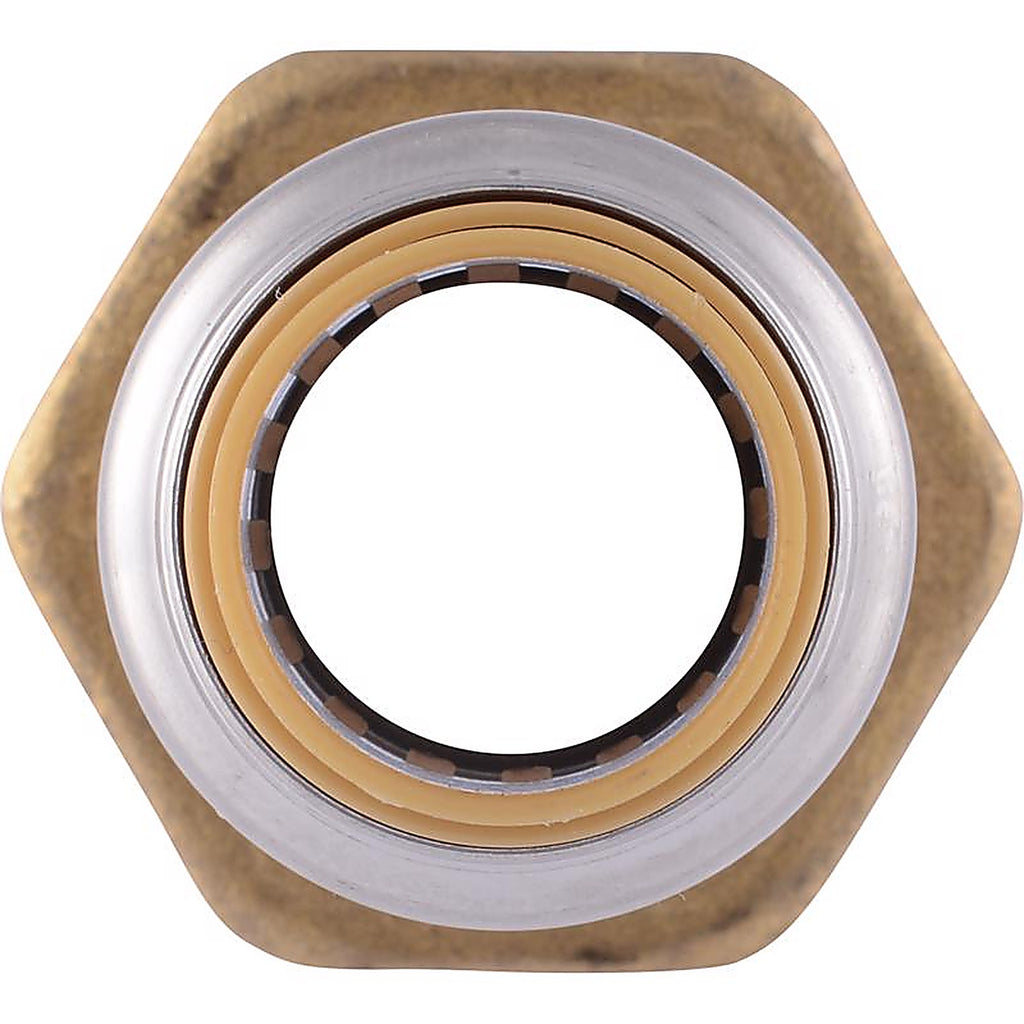 SharkBite - U116LFA - 1/2 in. Push x 3/4 in. Dia. MPT Brass Connector