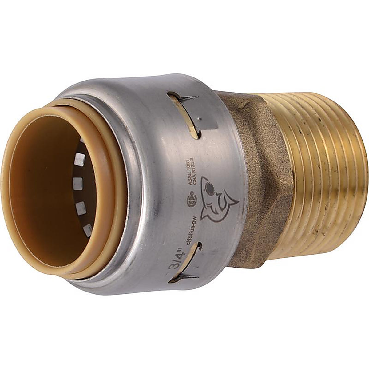 SharkBite - U134LFA - 3/4 in. Push x 3/4 in. Dia. MPT Brass Connector