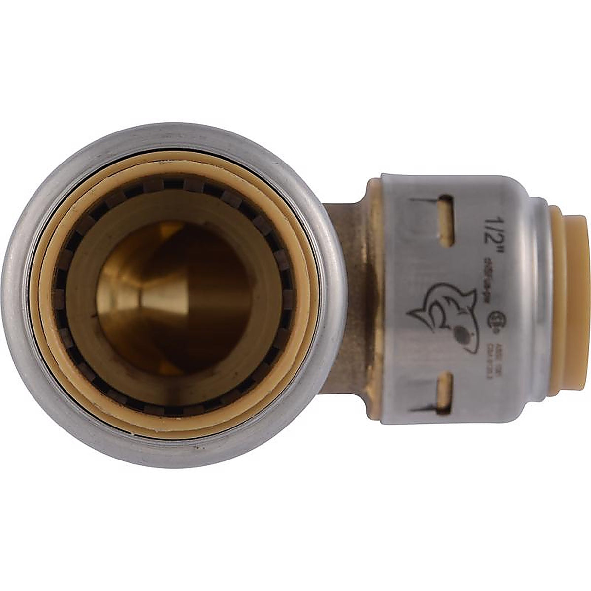 SharkBite - U274LFA - 3/4 in. Push x 1/2 in. Dia. Push Brass Reducing Elbow