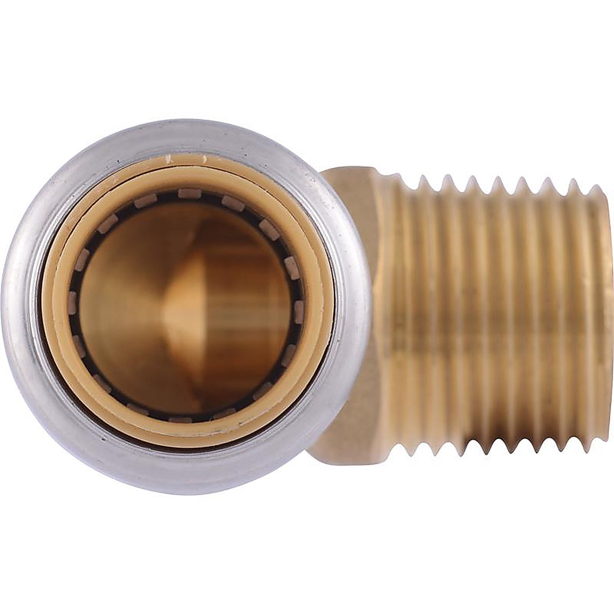 SharkBite - U280LFA - 1/2 in. Push x 1/2 in. Dia. MPT Brass Elbow