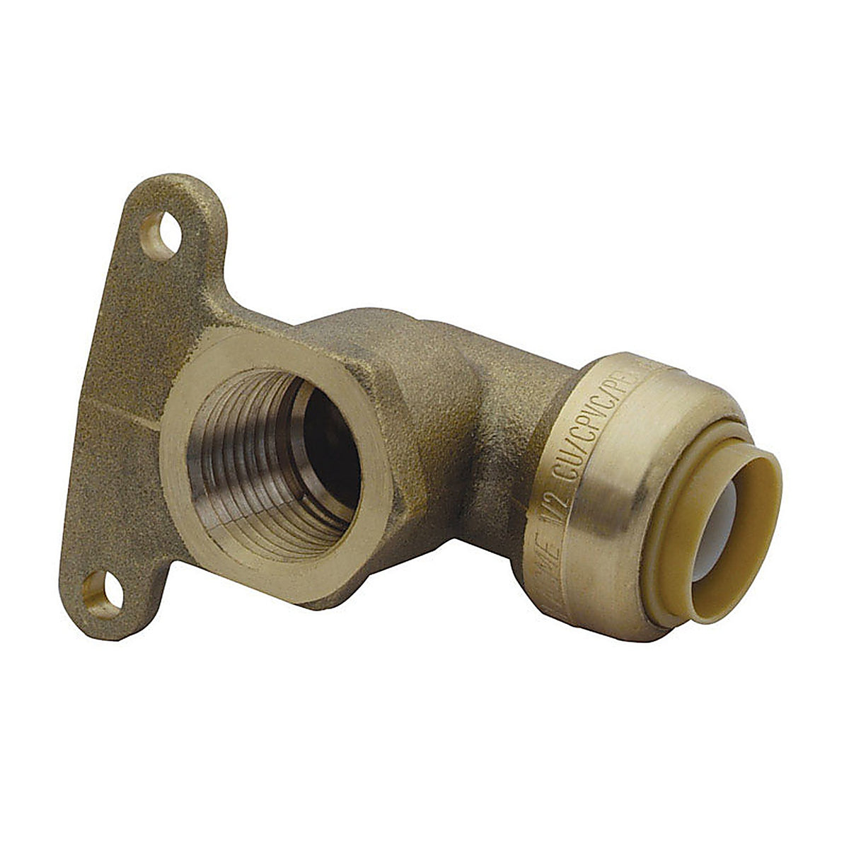 SharkBite - U335LFA - 1/2 in. Push x 1/2 in. Dia. FPT Brass High Ear Elbow