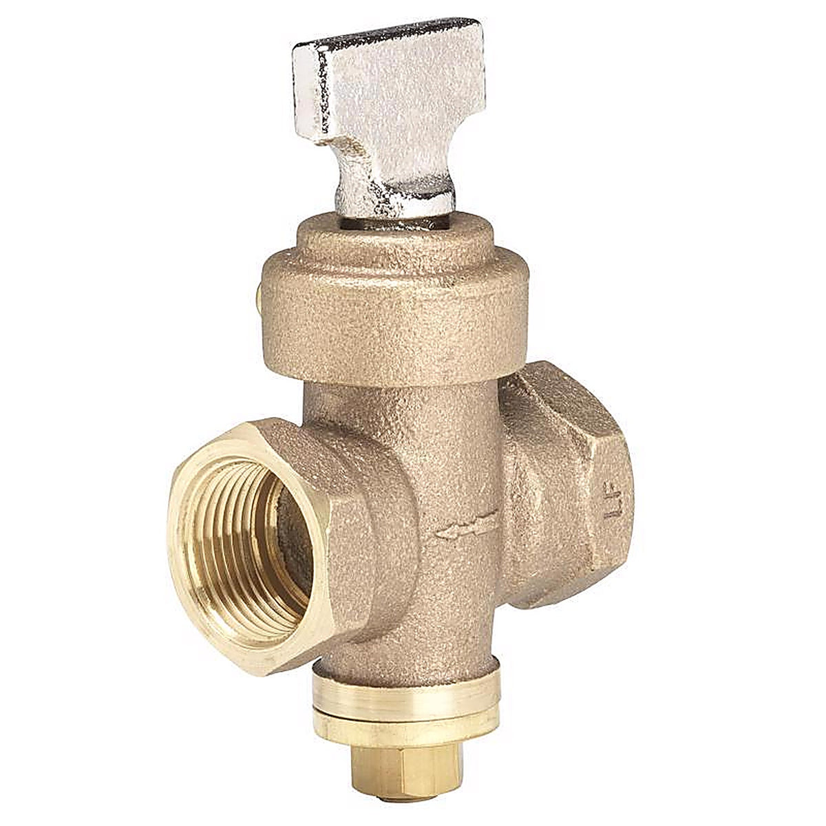 Homewerks - 225-2-34 - 3/4 in. FIP X 3/4 in. FIP Bronze Ground Key Stop & Drain Valve