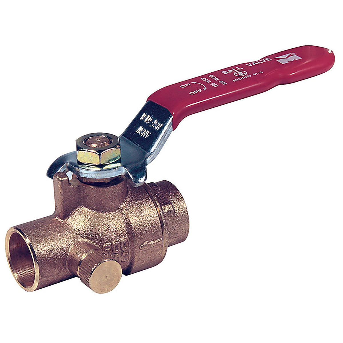 B&K - 107-555NL - ProLine 1 in. Brass Compression Ball Valve Full Port
